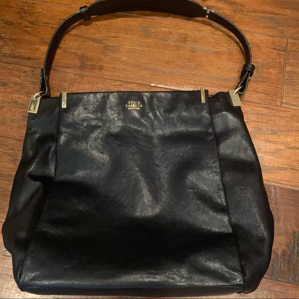 Vince Camuto black shoulder handbag